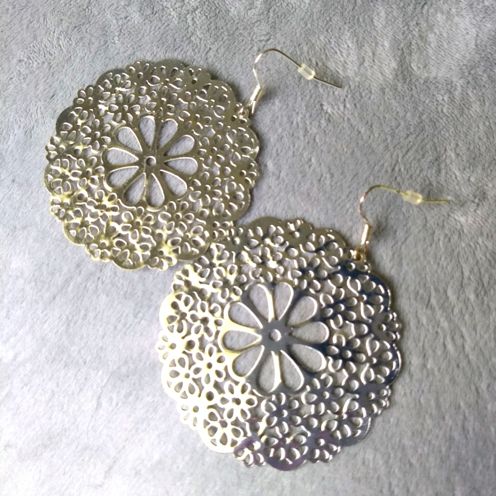 Silver earrings